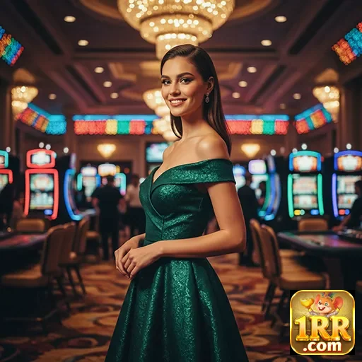 Ilustração de Acesse o cassino online 1rr com segurança e rapidez